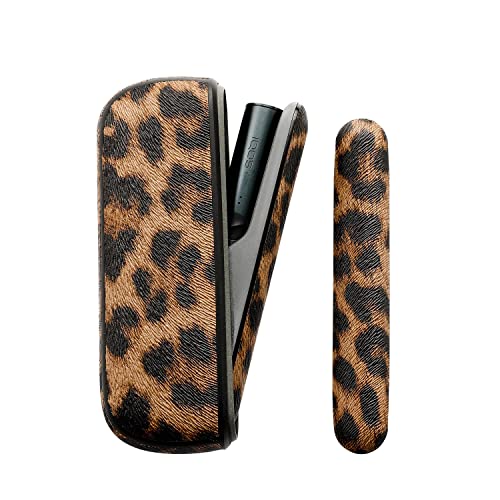 XIOUDO 対応 ILUMA/ILUMA i ドアカバー+ ケース 2点セット 対応 イルマ キット ヒョウ柄ケ ケース (ブ..