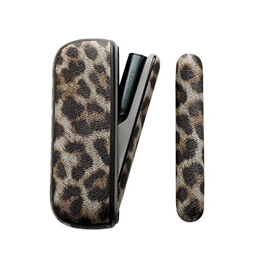 XIOUDO 対応 ILUMA/ILUMA i ドアカバー+ ケース 2点セット 対応 イルマ キット ヒョウ柄ケ ケース (グ..