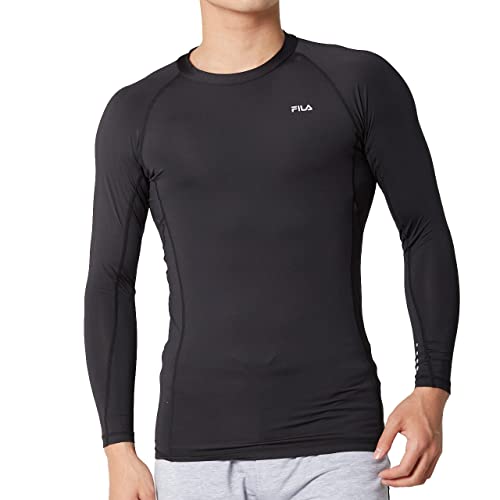 [フィラ] コンプレッションインナー クルーネック長袖ソフトコンプレッションインナー メンズ 448124 BK LL