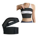 フリランス-ショプ スポーツブラ バンド式 レディース 胸 揺れない 下垂防止 バストバンド 通気 調節可能 ランニングブラ 胸揺れ防止 スポーツ 運動 (JP...