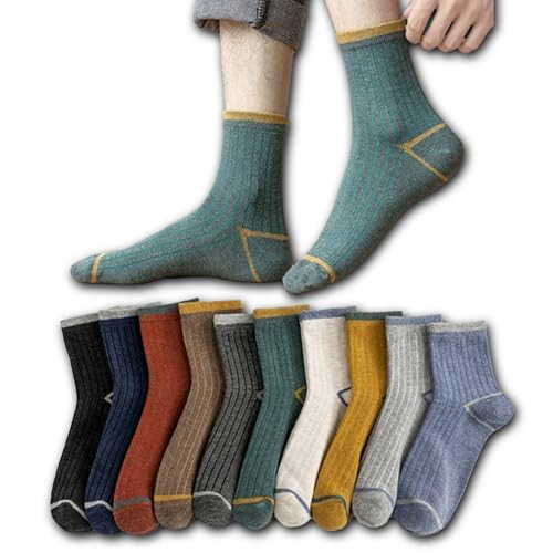 [XCHMYi] 靴下 メンズ ソックス くるぶしソックス 高級綿 通気性 臭わない 抗菌防臭 吸汗速乾 室内 カラフルソックス アウトドアソックス カジュアル 7足 10足セット 四季適用 男女兼用 24-28cm