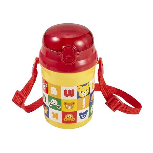 [ミキハウス] ストローホッパー 340ml 水筒 ストロー付き ロゴ くま うさぎ 日本製 男の子 女の子 ベビ..