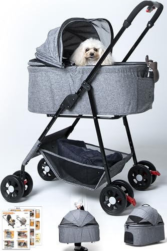 【いぬのきもち掲載×獣医師推奨】ペットカート 犬用カート バギー 3way 4輪 組立簡単 軽量 折り畳み式 ..