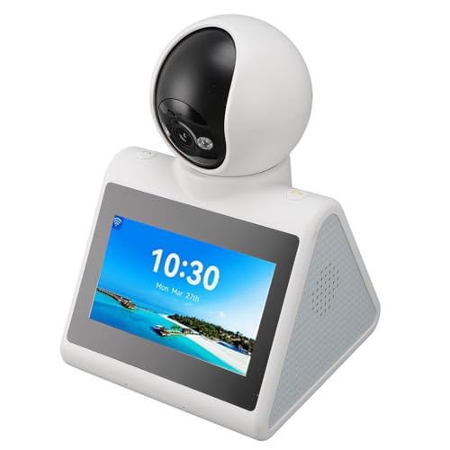 HDスクリーン付き双方向ビデオ通話カメラ、1080P 2MP屋内ホームセキュリティカメラ、双方向ワンクリッ..
