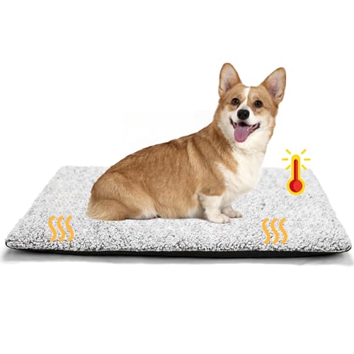 Little Beanペット用ホットマット 電気不用 体温で蓄熱 ペットベッド 猫 犬用 ベッドマット 柔らかい 暖かい ペットクッション 物理的保温 秋冬 寒さ対策 洗える 速乾 消臭 滑り止め 清掃しや