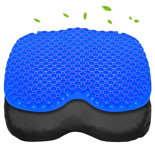 ゲルクッション厚手 ジェルクッション 無重力 椅子クッション コンパクトハニカムゲルクッション 座面..