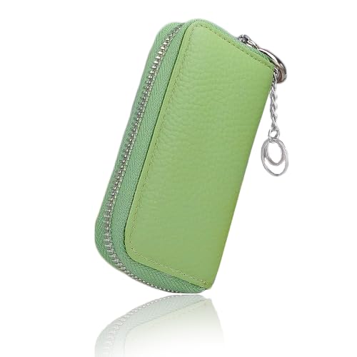 ELEGANCE−e キーケース スマートキーケース スマートキー対応 メンズ レディース 本革 コンパクト 「アップルグリーン」(4)