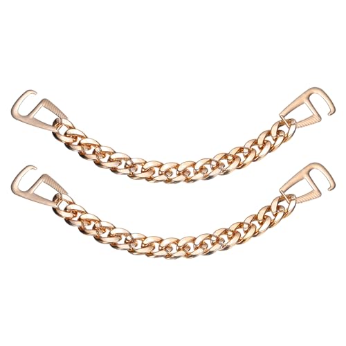 [uxcell] シュー装飾 チェーン クロッグサンダル 靴チェーンアクセサリー ラインストーンシェイプ シュ..