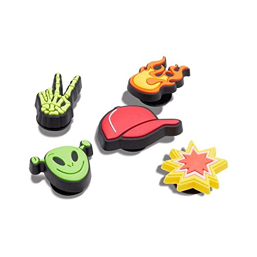 [Crocs] [クロックス] ジビッツ、シュ-アクセサリー、シューチャーム K00l Guy / クールガイ5 Pack ユニ マルチ Free