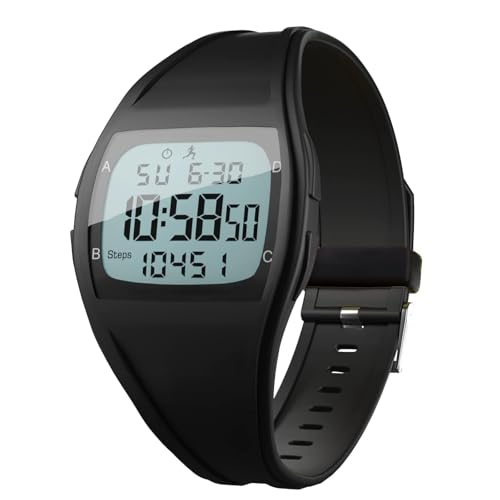 Amain 歩数計付き ウォーキングウオッチ AWW-2506 振動アラーム 目覚まし時計 防水機能 ストップウオッ..