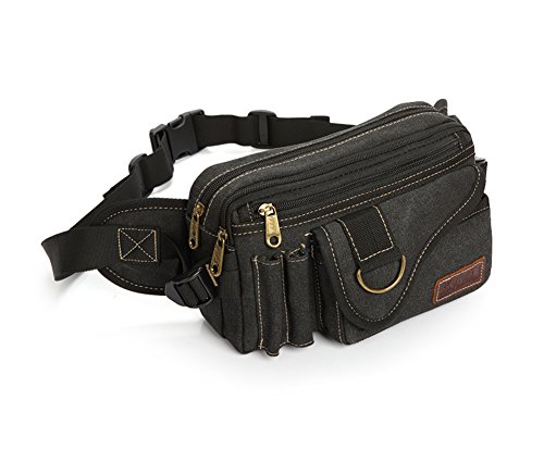 ウエストバッグ ウエストポーチ 大容量 5ポケット メンズ ヒップバック ウォーキングポーチ ボディバッ..