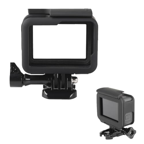GoPro HERO5/HERO6/HERO7用 ABS製 保護フレーム オープンケース｜サイドドア開放 USB充電＆SDカードアクセス可 1/4インチ三脚マウント対応 軽量 スポーツカメラアクセサリー