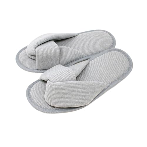 [ミラシック] ワッフルクロススリッパ 室内履き ユニ オープントゥ 吸水 ルームシューズ クッション 滑..