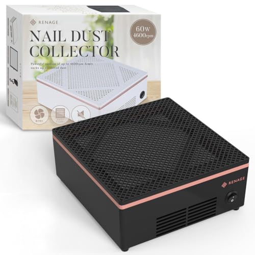 ネイル 集塵機 ネイルダスト クリーナー 人気YouTuber監修 RENAGE ネイルオフ 卓上集塵機 ネイルマシン ジェルネイル セルフネイル 4600rp...