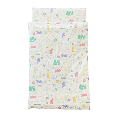 サンデシカ 全部洗える お昼寝布団5点セット かばん・アイロンネーム付き シュシュ(動物柄) 5個アソート