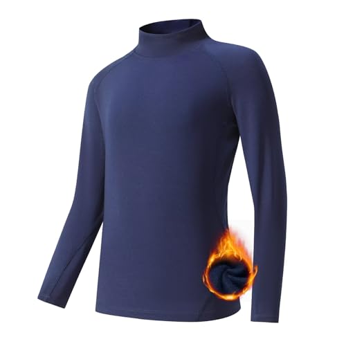 [Sillictor] スポーツインナー キッズ ハイネック 裏起毛 コンプレッションウェア スポーツ アンダーシャツ トレーニング インナーウェア 野球 サッカー スキー コンプレッショントップス [防