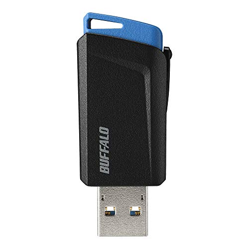 バッファロー BUFFALO USB3.1(Gen1)プッシュスライドUSBメモリ 16GB ブルー RUF3-SP16G-BL