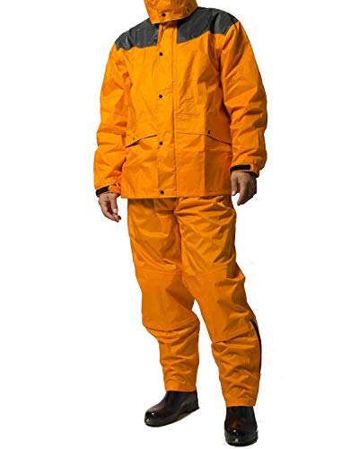 【　 】 マック(Makku) レインスーツ 耐水圧:20000mmH2O 上下セット 肩/股下補強加工 袖口調節機能 PVC..