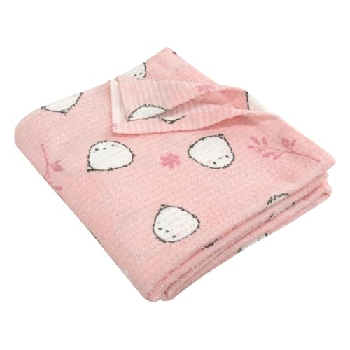 リヴェール タオルケット シングル シマエナガ柄 夏用 ブランケット 綿混 140×190cm 洗える 速乾 かわ..