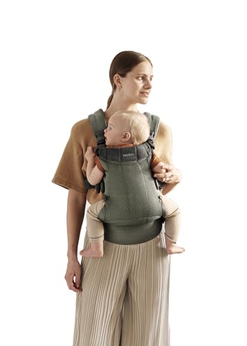 ◆商品名：ベビービョルン 抱っこひも 0カ月~36カ月まで メッシュ素材で快適 HARMONY ダークグリーン新生児~36ヶ月まで長く使えるメッシュは100%メッシュで一年中快適ふわふわパッドで肩腰がらく洗濯機で洗えていつでも清潔4種類の抱っこが可能
