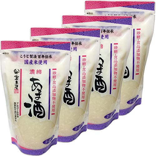 宝来屋本店 砂糖・食品添加物不使用 濃縮あま酒 250g×4個