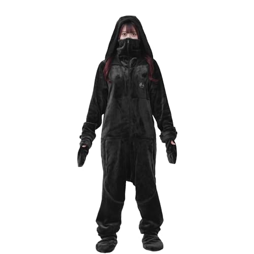 Bauhutte(バウヒュッテ) 着る毛布 ゲーミング着る毛布 ダメ着 4G ネクスト ブラック Lサイズ HFD-4G-24-L-BK 2024モデル 冬用 ...