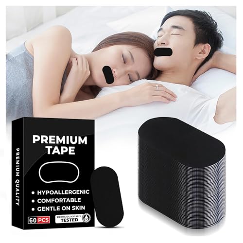 ポクミル いびき防止グッズ 60個 鼻呼吸 口呼吸防止テープ のどの乾燥 いびきの音を軽減 いびき対 ...