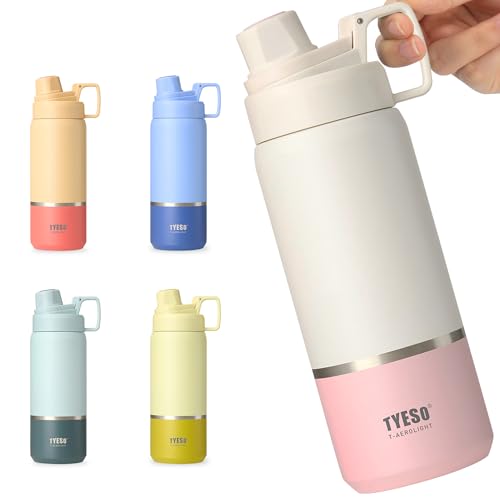 【炭酸対応】TYESO 水筒 750ml 真空断熱 炭酸 魔法瓶 ボトル ステンレス製 保冷専用 飲み口取り外し可 洗浄簡単 炭酸 ビール スポーツドリンク対応 アウトドア 通勤 ジムに最適