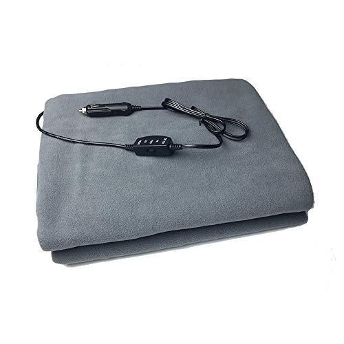 Aseech電気毛布 車用 電気ブランケット 毛布 車中泊 ホットヒーター毛布 車用ヒーター カーグッズ 毛布12V Hi/Lo 2段階切り替え 敷き 掛け 車用電気ブランケット 防寒保温 暖かい あったか車載