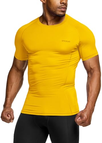 [テスラ] コンプレッションウェア メンズ 半袖 スポーツインナー [UVカット・吸汗速乾] コンプレッションシャツ コンプレッションウェア ランニング トレーニング フィットネス スポーツ T