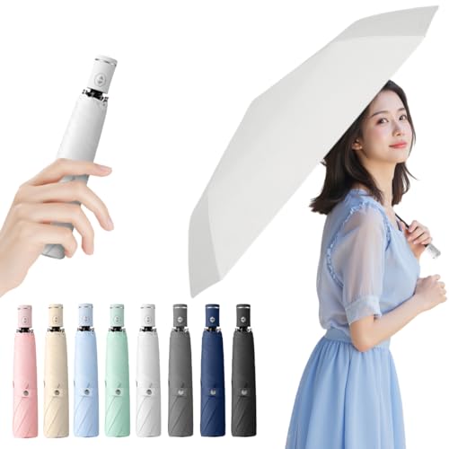 Prv【 雑誌掲載/スマホより軽いのに大きい！ 】折りたたみ傘 晴雨兼用 自動開閉 大きい 濡れない 102cm..