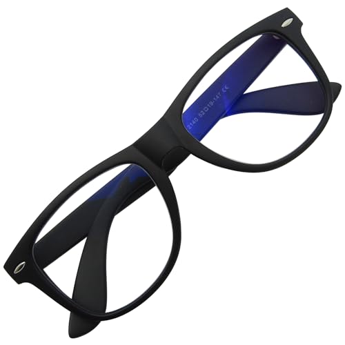 [KKD] 大きい 眼鏡型 ルーペ 拡大鏡 メガネ ルーペ ブルーライトカット 倍率 1.3倍 1.6倍 1.8倍 (マッ..