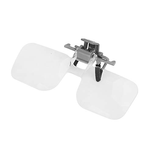 メガネ型拡大鏡 ルーペ クリップ式 2倍 拡大鏡 眼鏡 跳ね上げ式 読書ルーペ めがね 高齢者 虫眼鏡 新聞..