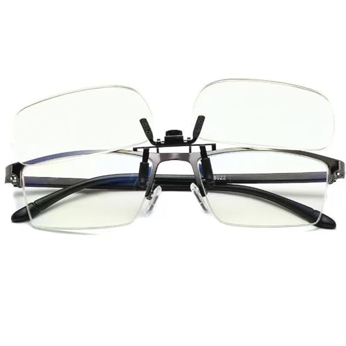 拡大鏡 メガネ ルーペメガネ 139*40mm メガネルーペ 跳ね上げ式メガネ 輻射防止 高齢者 男女兼用 2.5倍