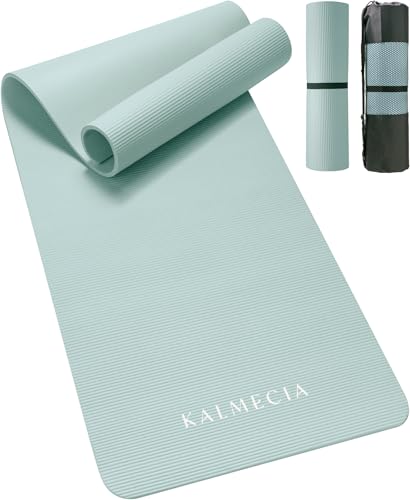 カルメシア ヨガマット 厚め 10mm トレーニングマット ストレッチマット 筋トレ マット 183cm×61cm ミ..
