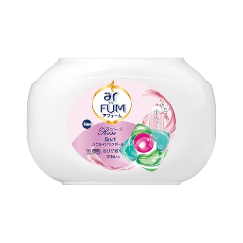 洗濯洗剤 アフューム arfum ローズ rose ボール型洗濯洗剤 ジェルマジックボール Gel Magic Ball 本体 ..