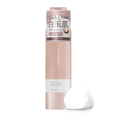 オヒカリ バブルクレンジング 炭酸泡 炭酸クレンジング メイク落とし W洗顔不要 まつエクok スワンキーピオニー 150g