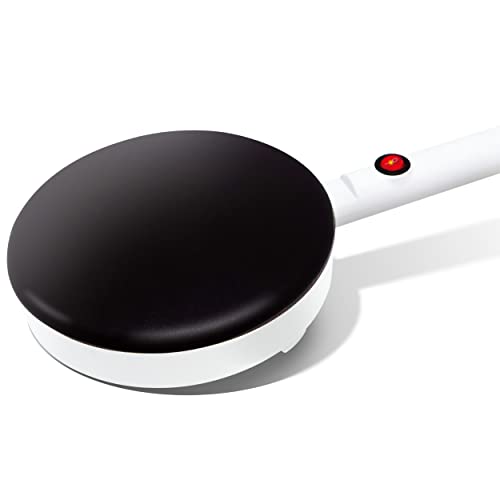applife クレープメーカー | ハンディクレープ 電源スイッチ付 省電力 専用皿付 ひっかけフック付き 電気式 大きいクレープ 手軽にデザート 簡単 ミルクレープ