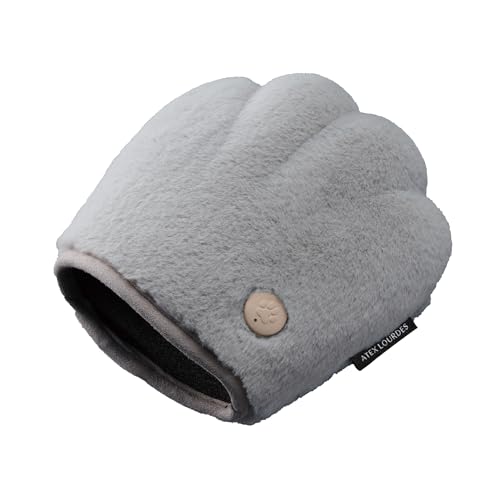 アテックス ATEX ルルド 猫型 ハンドケア ハンドぎゅっと AX-HX144gr グレー 手 指 かわいい ギフト プレゼント ふわふわ