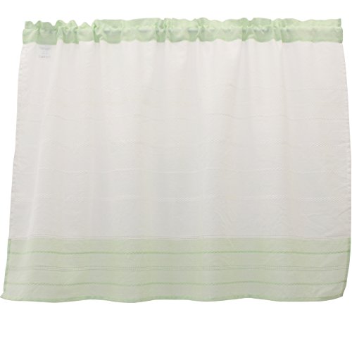 SunnyDayFabric カフェカーテン マカロン 約110cm幅×70cm丈 グリーン