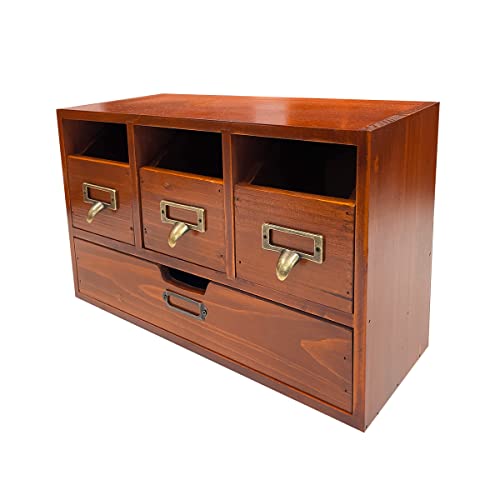 ジアン 木製 卓上 小物入れ 引き出し ミニチェスト アンティーク ウッド 収納ボックス ラック 棚 おしゃれ デスク 収納 卓上収納