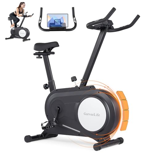 Garvee ガービー(Garvee)トレーニングバイク フィットネスバイク エアロバイク スピンバイク 家庭用 静音 ダイエット器具 組み立て簡単 健康器具 ルームバイク 室内自転車 マグネット式 無段階(4)