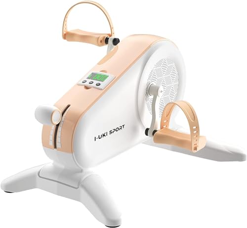 I-uki Sport ミニ エアロバイク 家庭用 静音 マグネット8段階負荷 液晶メーター 脚付きルームバイク 省スペース 在宅 有酸素運動 組立簡単 シニアにも使いやすい