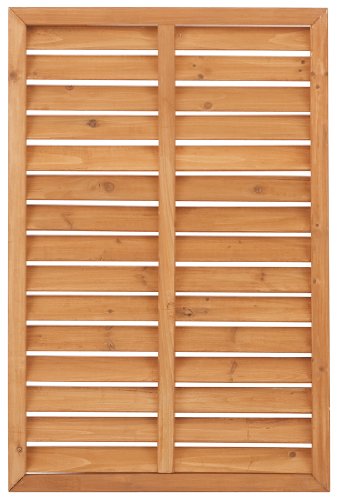 タカショー フェンス エコランド ルーバーラティス 600×900 ナチュラル 目隠し 庭 ガーデン 目隠し効果の高いルーバータイプ 天然木 EWL-609