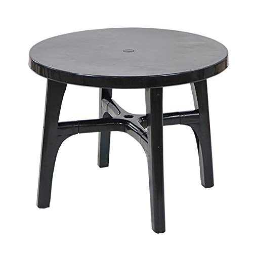 ガーデンテーブル ポリプロピレン製 PP 軽量で持ち運び簡単 ガーデンファニチャー ガーデン テーブル アウトドア アウトドアテーブル おしゃれ パラソル使用可 屋外用 庭 テラス バルコニ