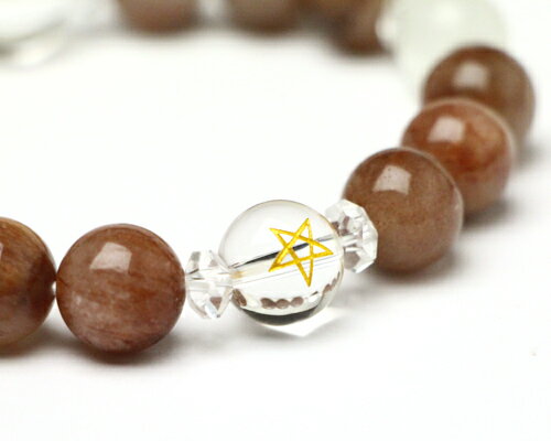 【 伊勢 宮忠 】【 ブレスレット 伊勢御守腕輪 蘇民将来子孫家門（金紅石） No.1 】