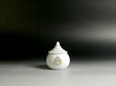 【 伊勢 宮忠 】【 水玉 金紋入 【荒神紋】 2寸3分 】幅7.3cm 高さ8.3cm 神棚 神具 金紋入り 神祭具 土器 金紋 紋入り お供え 神饌 水器 水 セトモノ 瀬戸物 陶器