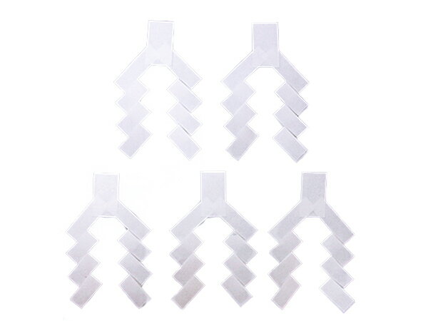 【 伊勢 宮忠 】【 御幣 (白木御幣 5寸用) 5枚組 】総幅6.5cm 総高10.3cm 神棚 神具 金弊 弊串 紙垂木 幣帛 紙垂 幣束 幣 神祭具 【ネコポス発送可】