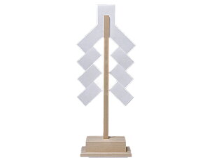 【 伊勢 宮忠 】【 白木御幣 1尺5寸 】幅17.5cm 奥行き8cm 高さ45.5cm 神棚 神具 御幣 金弊 弊串 紙垂木 幣帛 紙垂 幣束 幣 神祭具