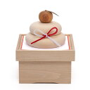 【アウトレット】 木の鏡餅 (蝶結び水引付) No.1